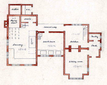 plan of the laundry